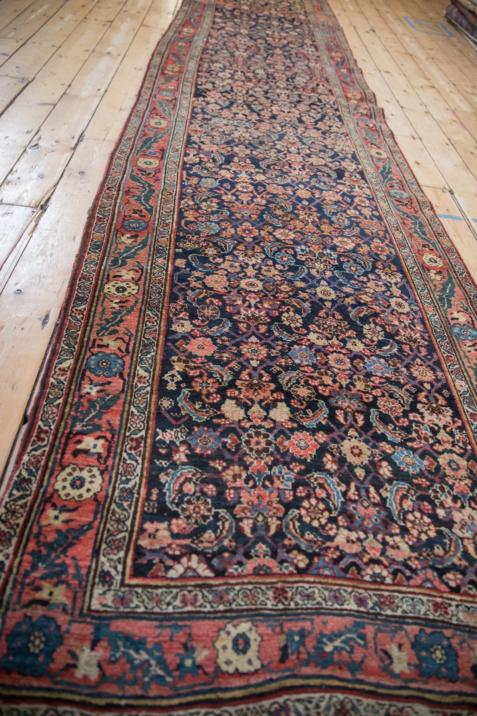 3.5x14.5 Vintage Bijar Rug Runner