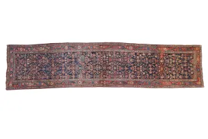 3.5x14.5 Vintage Bijar Rug Runner