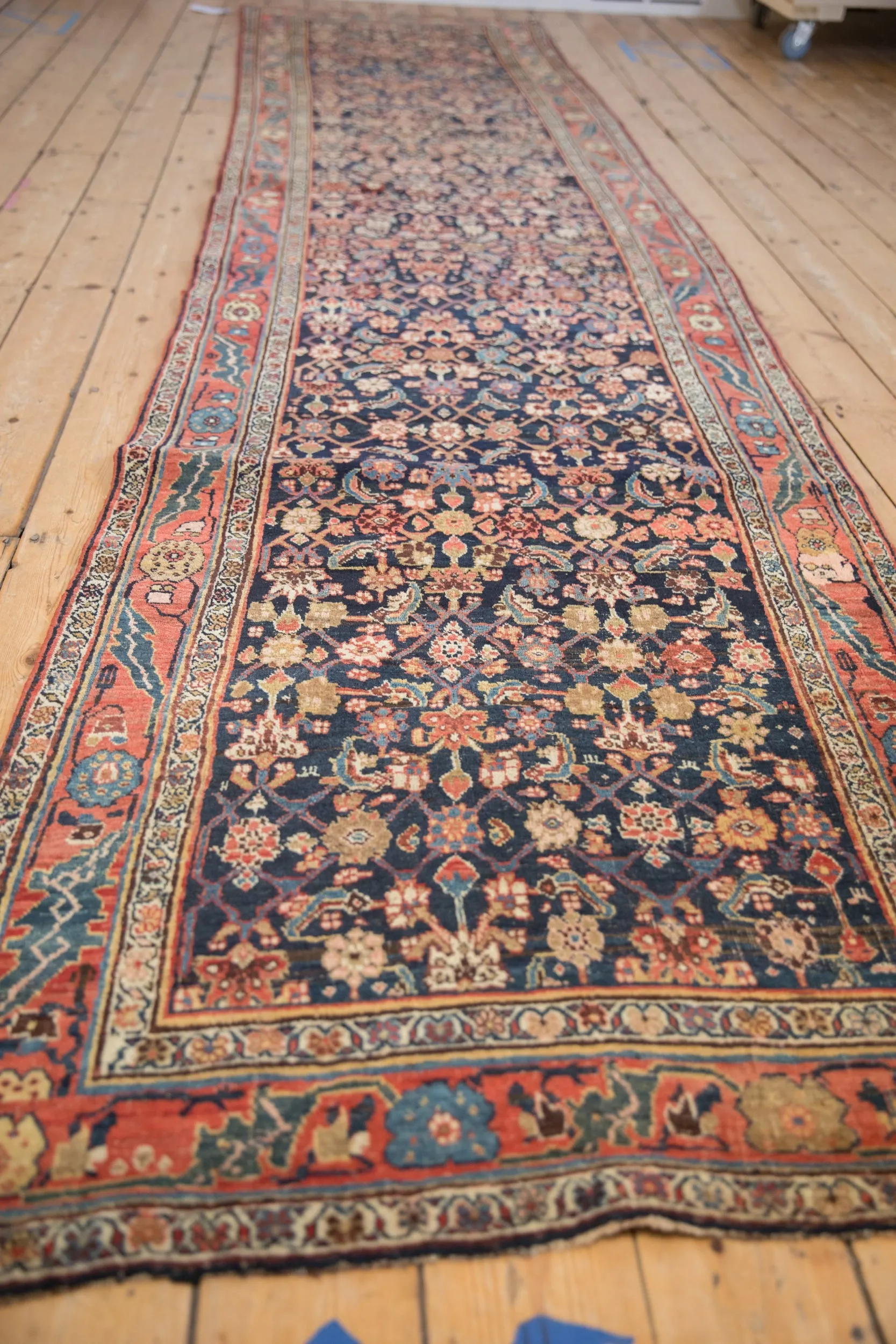 3.5x14.5 Vintage Bijar Rug Runner