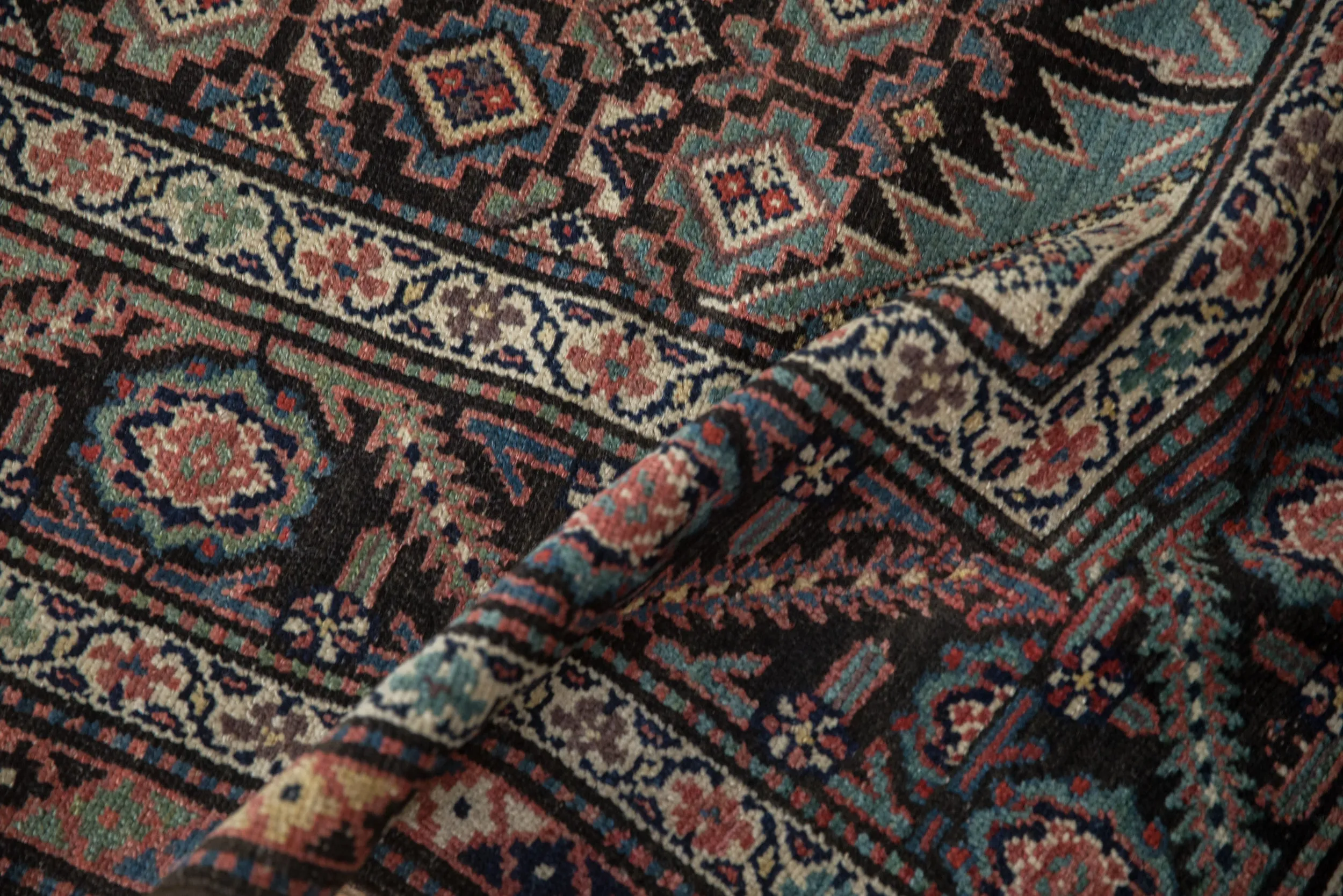 3.5x15 Antique Malayer Rug Runner