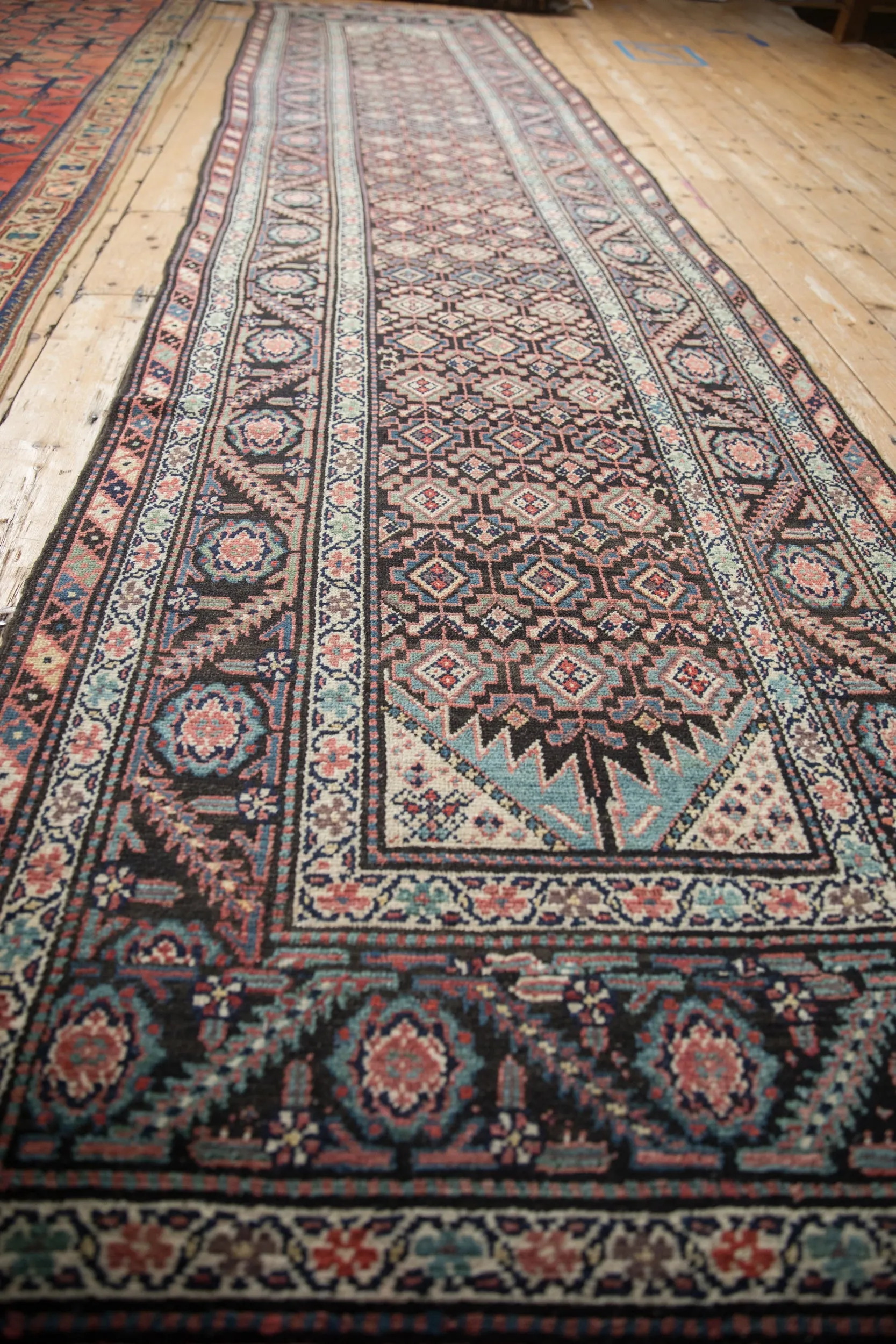 3.5x15 Antique Malayer Rug Runner