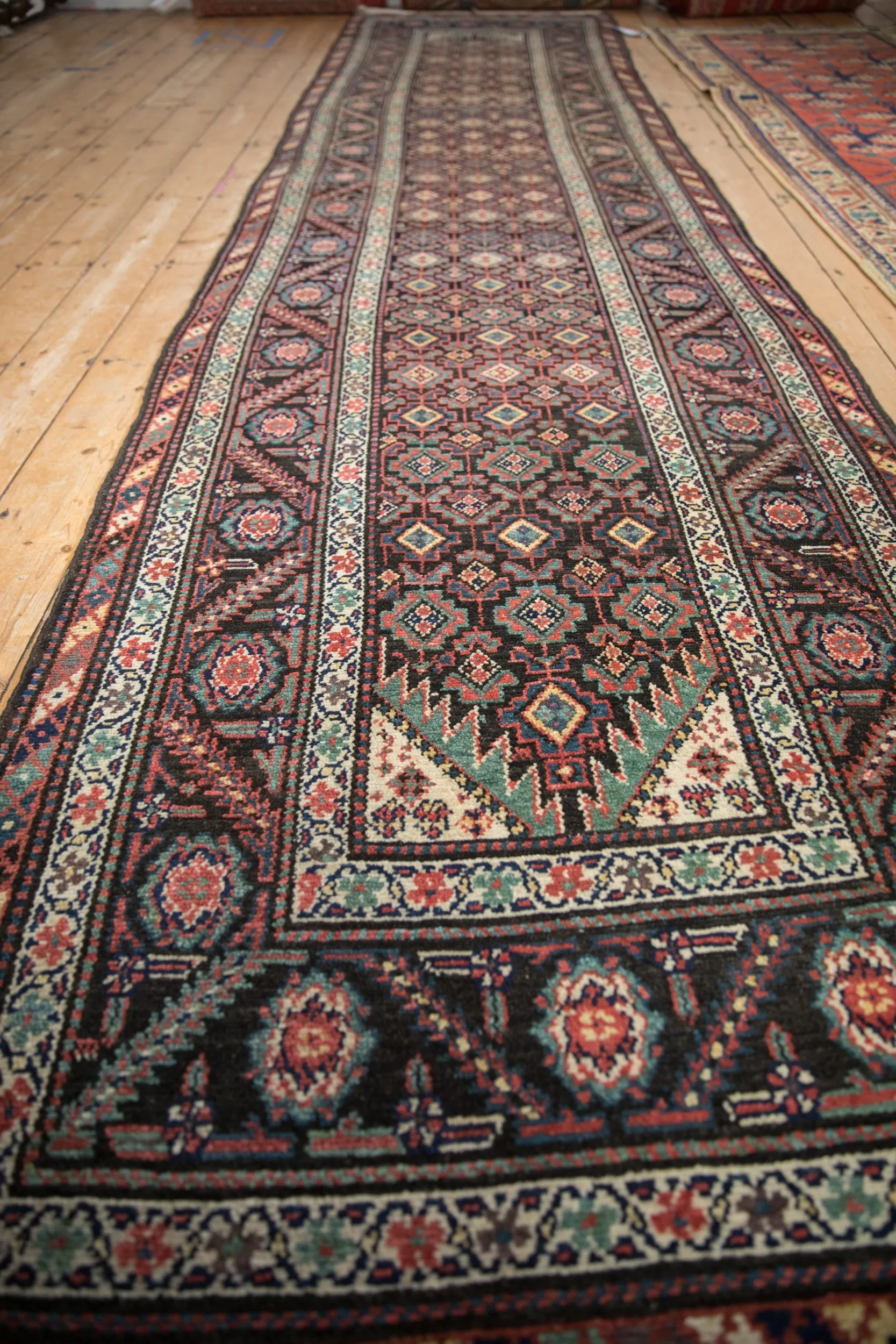 3.5x15 Antique Malayer Rug Runner