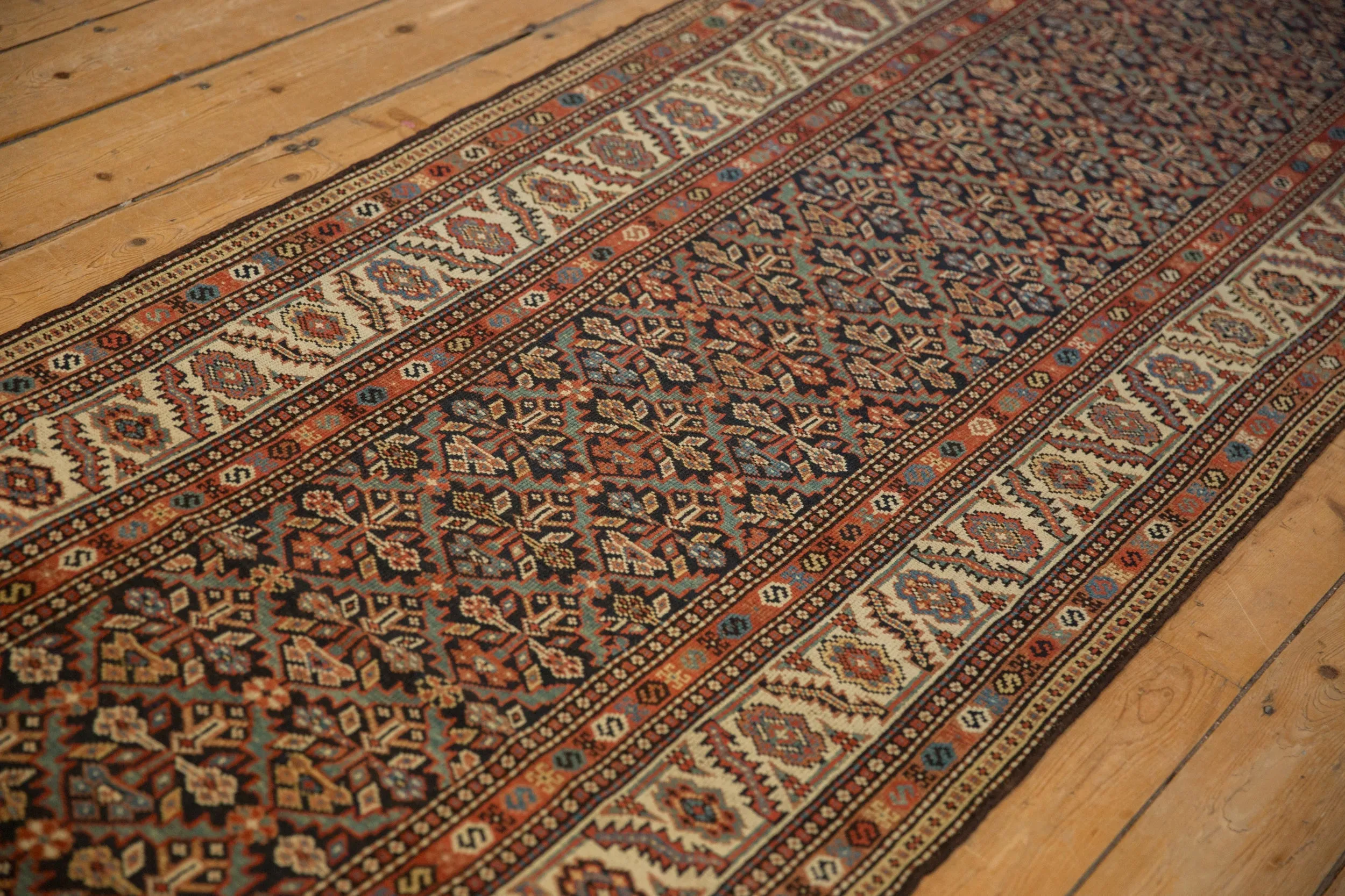 3.5x15.5 Antique Fine Malayer Rug Runner