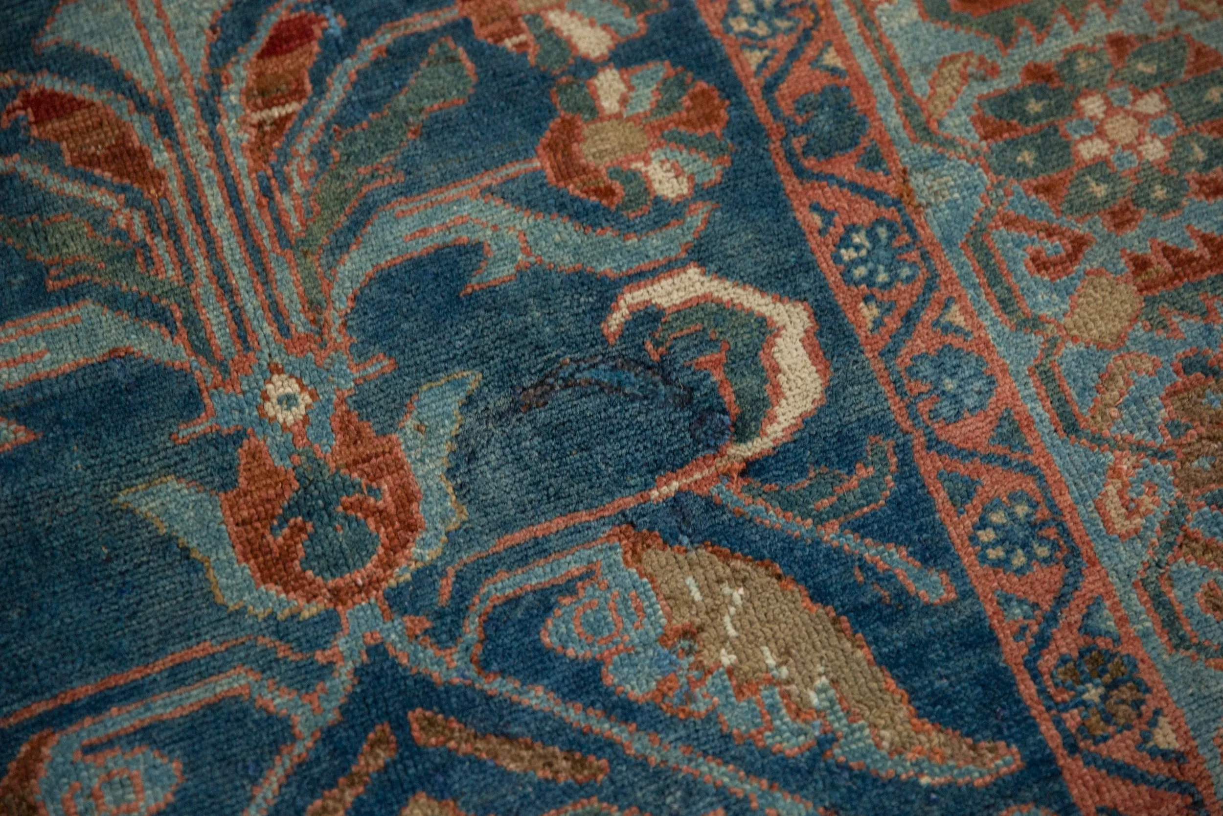 3.5x7.5 Vintage Distressed Mehriban Rug Runner