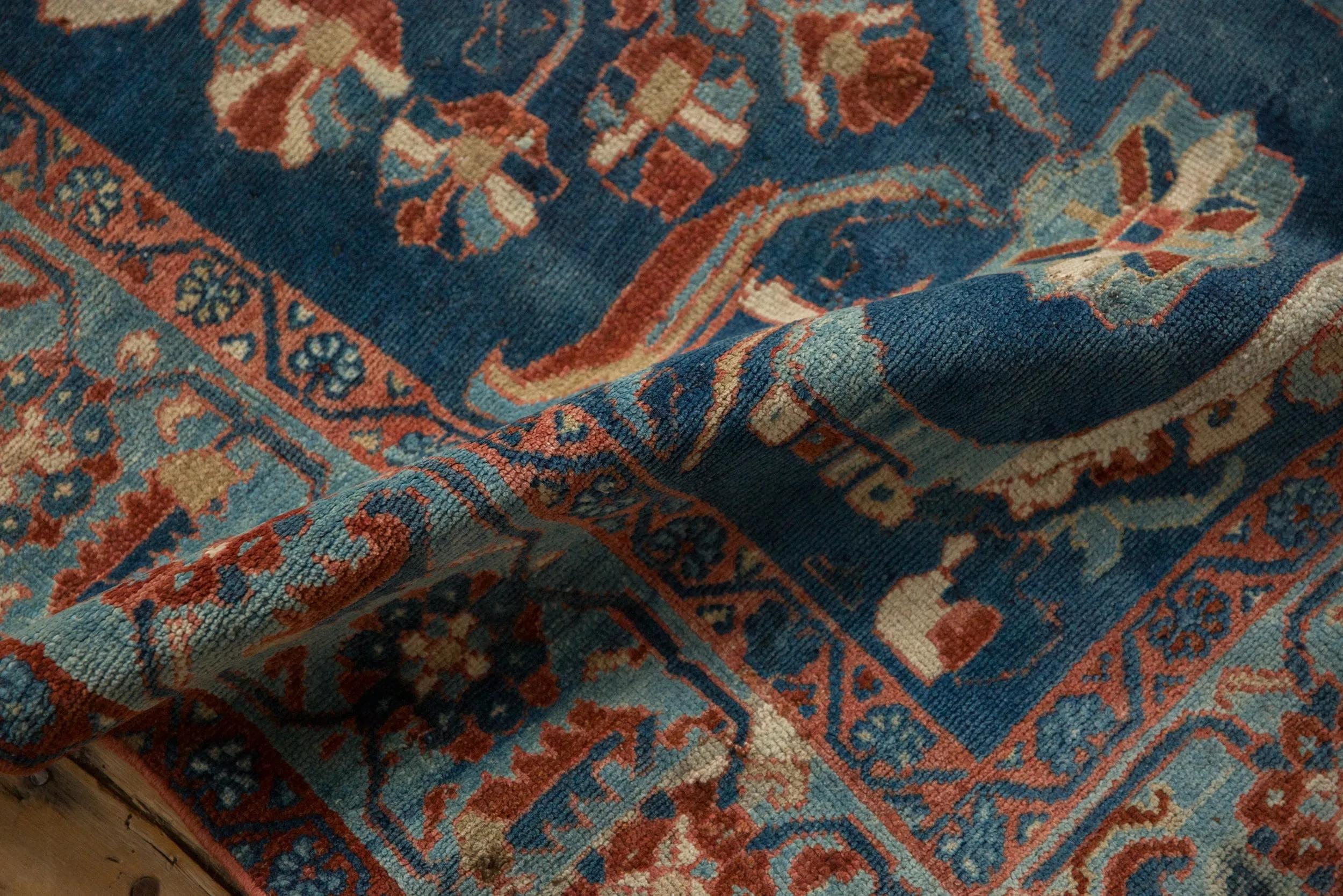 3.5x7.5 Vintage Distressed Mehriban Rug Runner