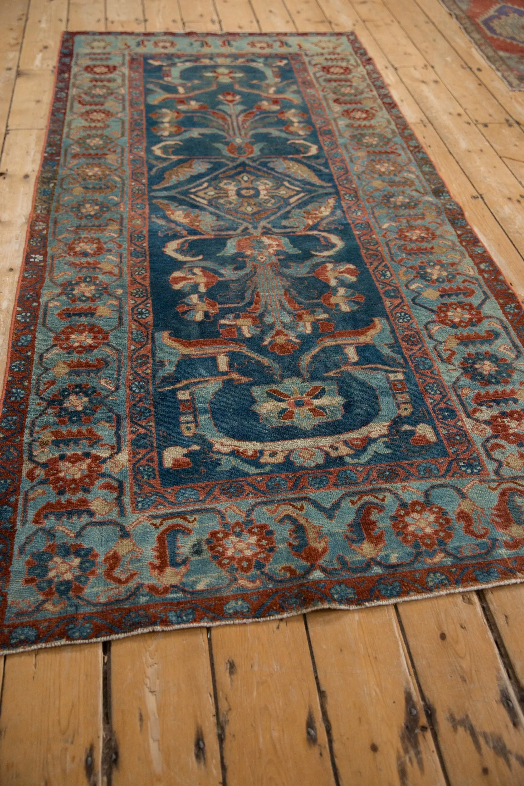 3.5x7.5 Vintage Distressed Mehriban Rug Runner