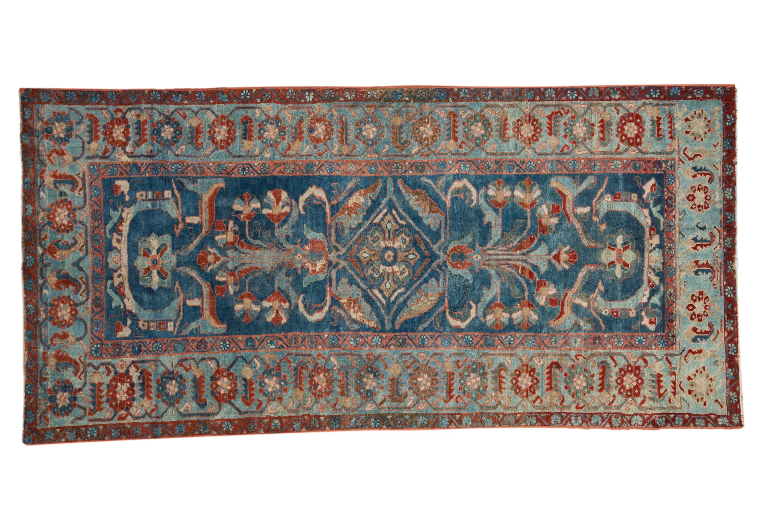 3.5x7.5 Vintage Distressed Mehriban Rug Runner