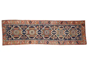 3x10.5 Vintage Karaja Rug Runner