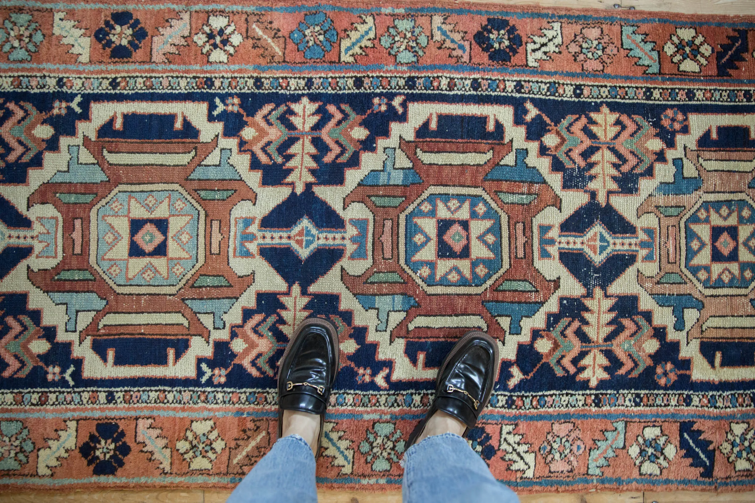 3x10.5 Vintage Karaja Rug Runner