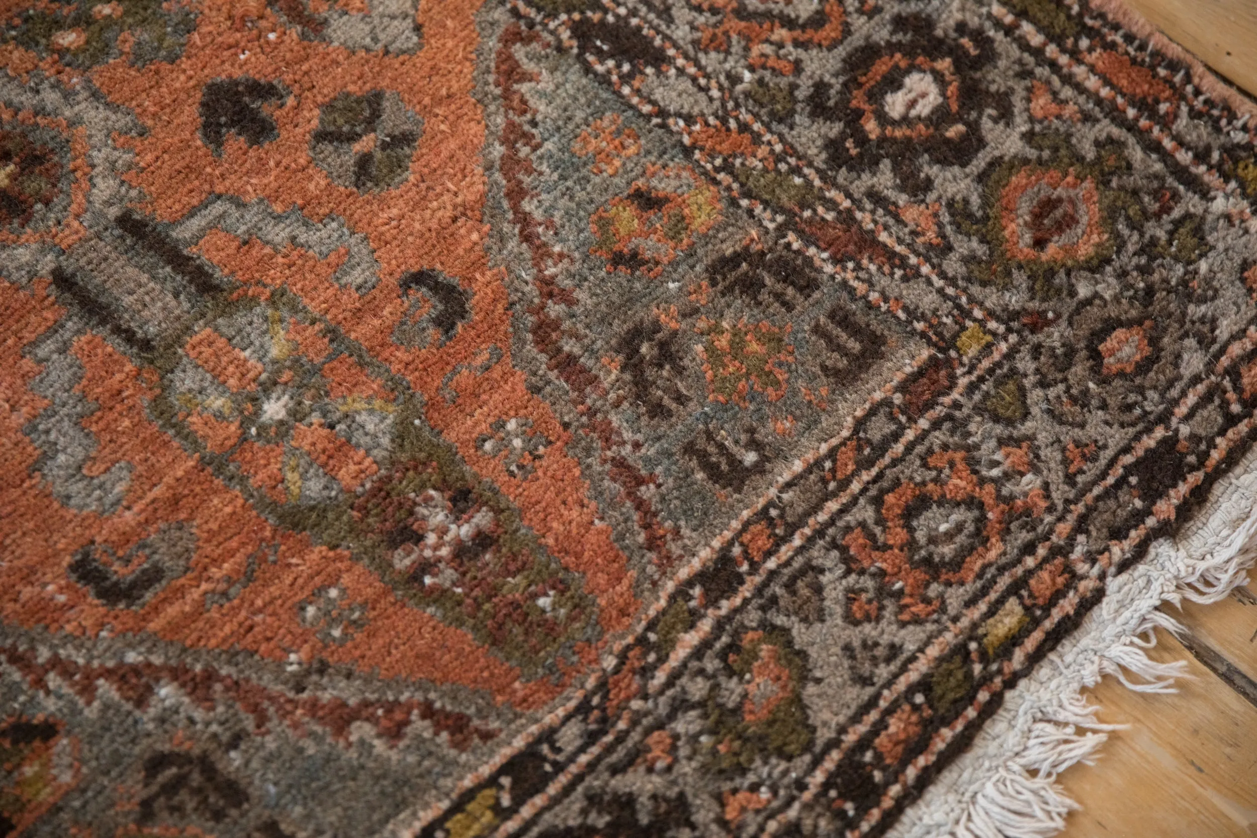 3x6.5 Vintage Distressed Hamadan Rug Runner