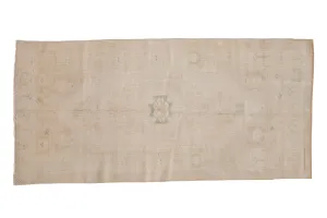 3x6.5 Vintage Distressed Oushak Rug Runner