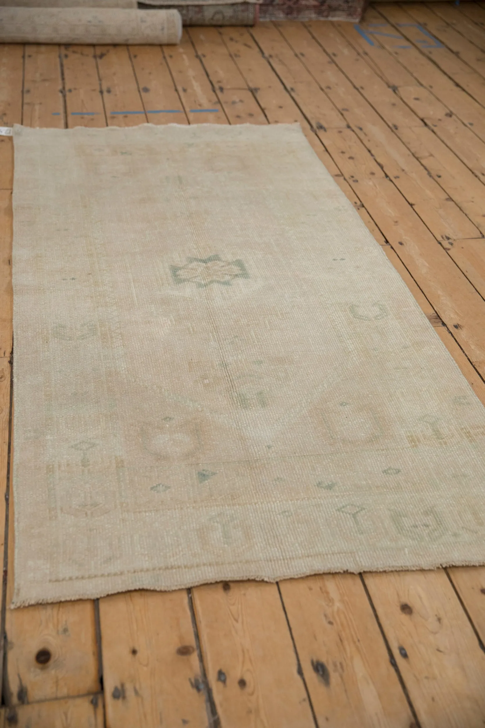 3x6.5 Vintage Distressed Oushak Rug Runner