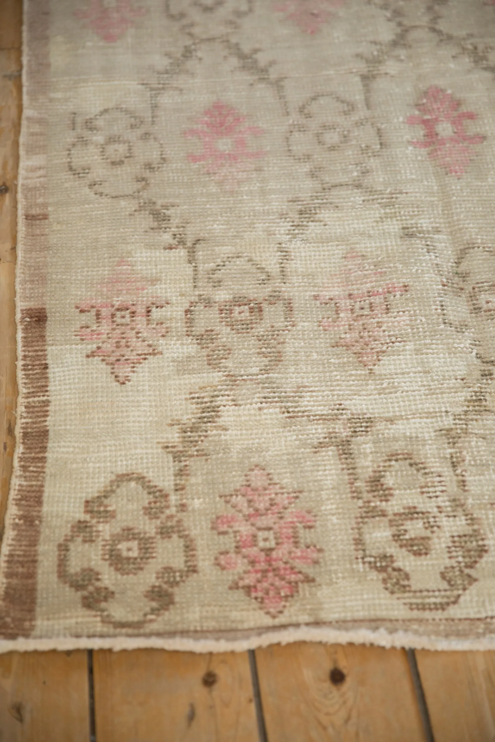 3x6.5 Vintage Distressed Oushak Rug Runner