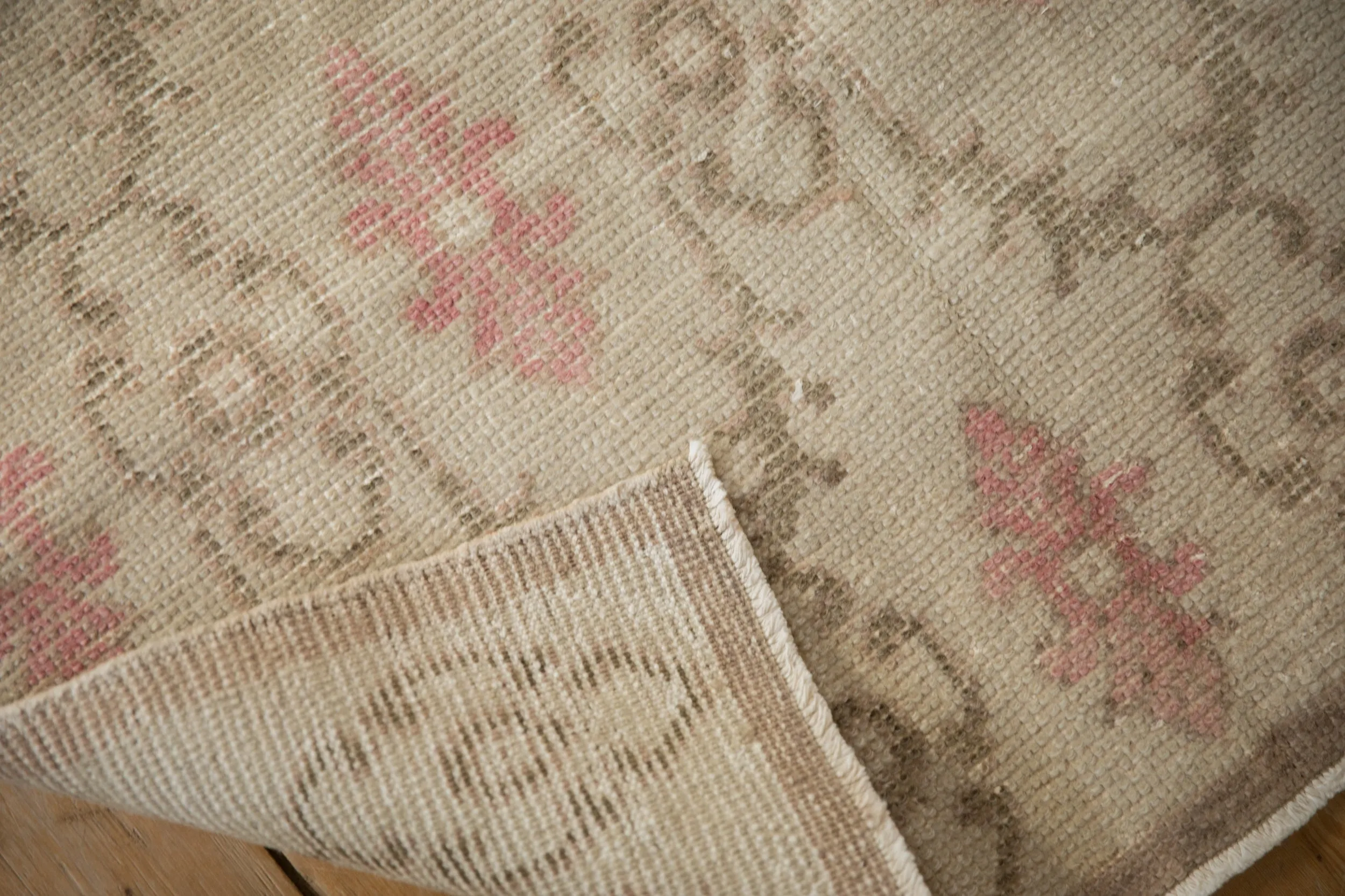 3x6.5 Vintage Distressed Oushak Rug Runner
