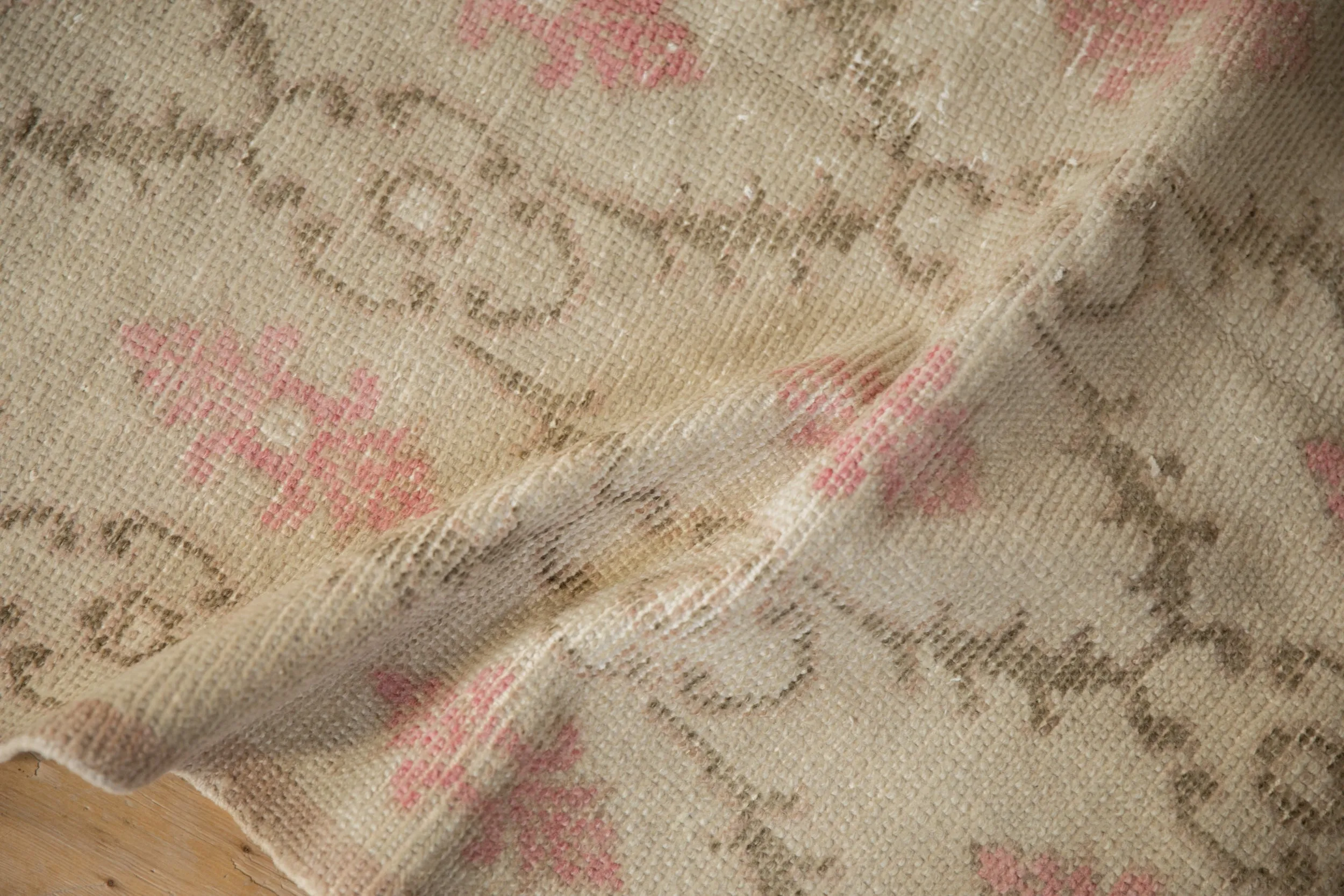 3x6.5 Vintage Distressed Oushak Rug Runner