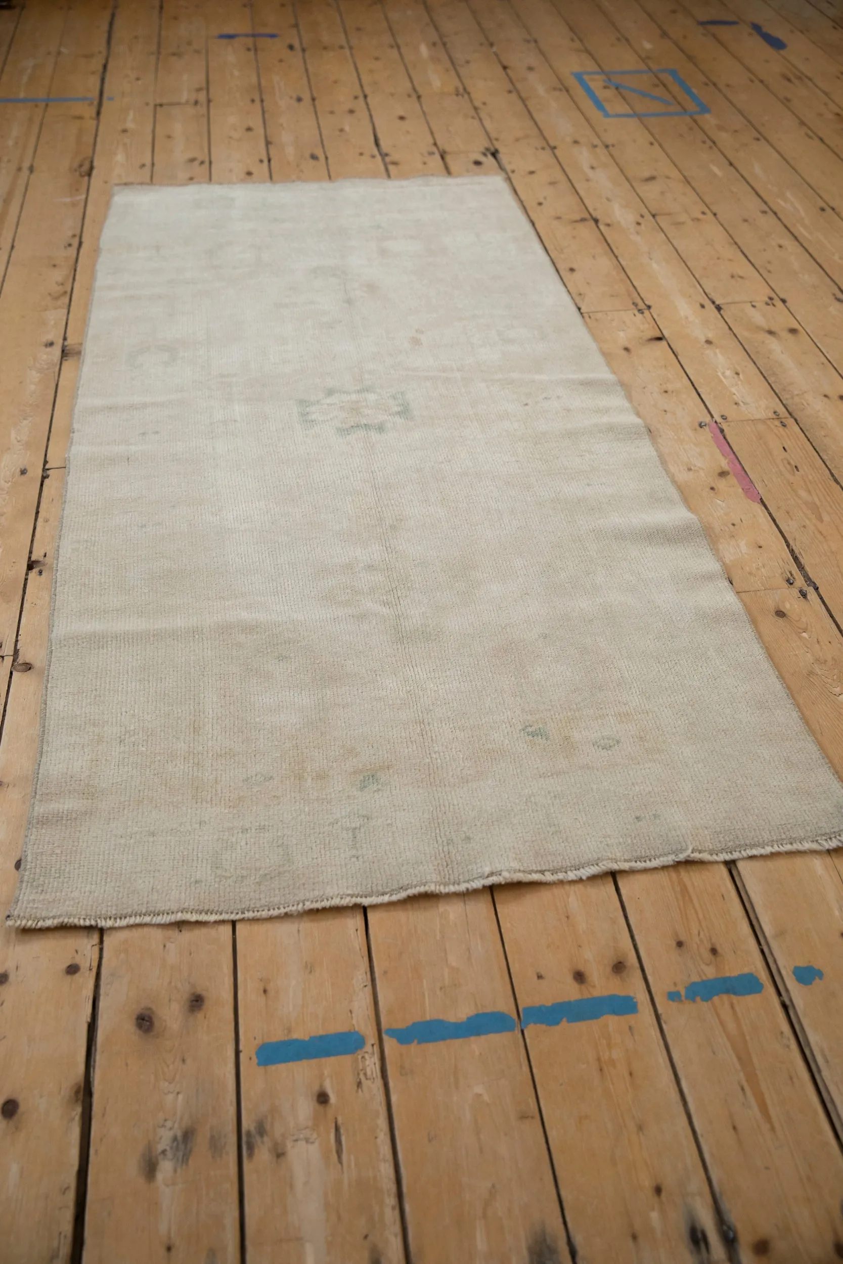 3x6.5 Vintage Distressed Oushak Rug Runner