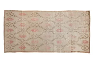 3x6.5 Vintage Distressed Oushak Rug Runner
