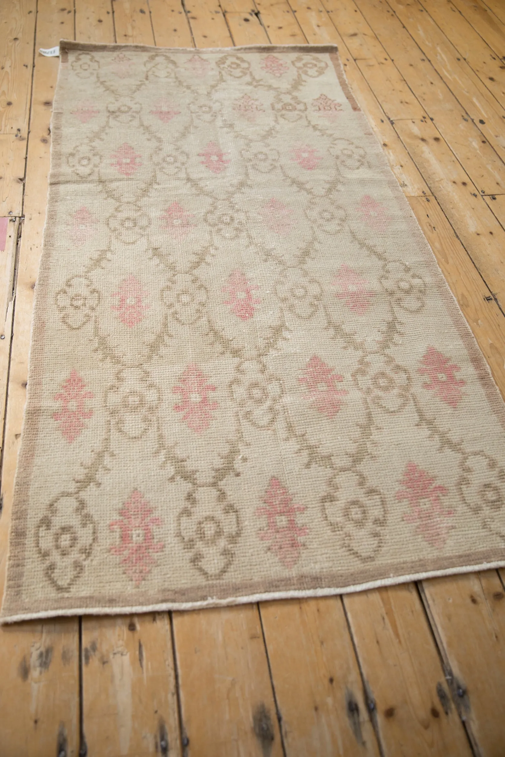 3x6.5 Vintage Distressed Oushak Rug Runner