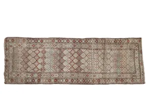 3x9 Vintage Distressed Caucasian Rug Runner