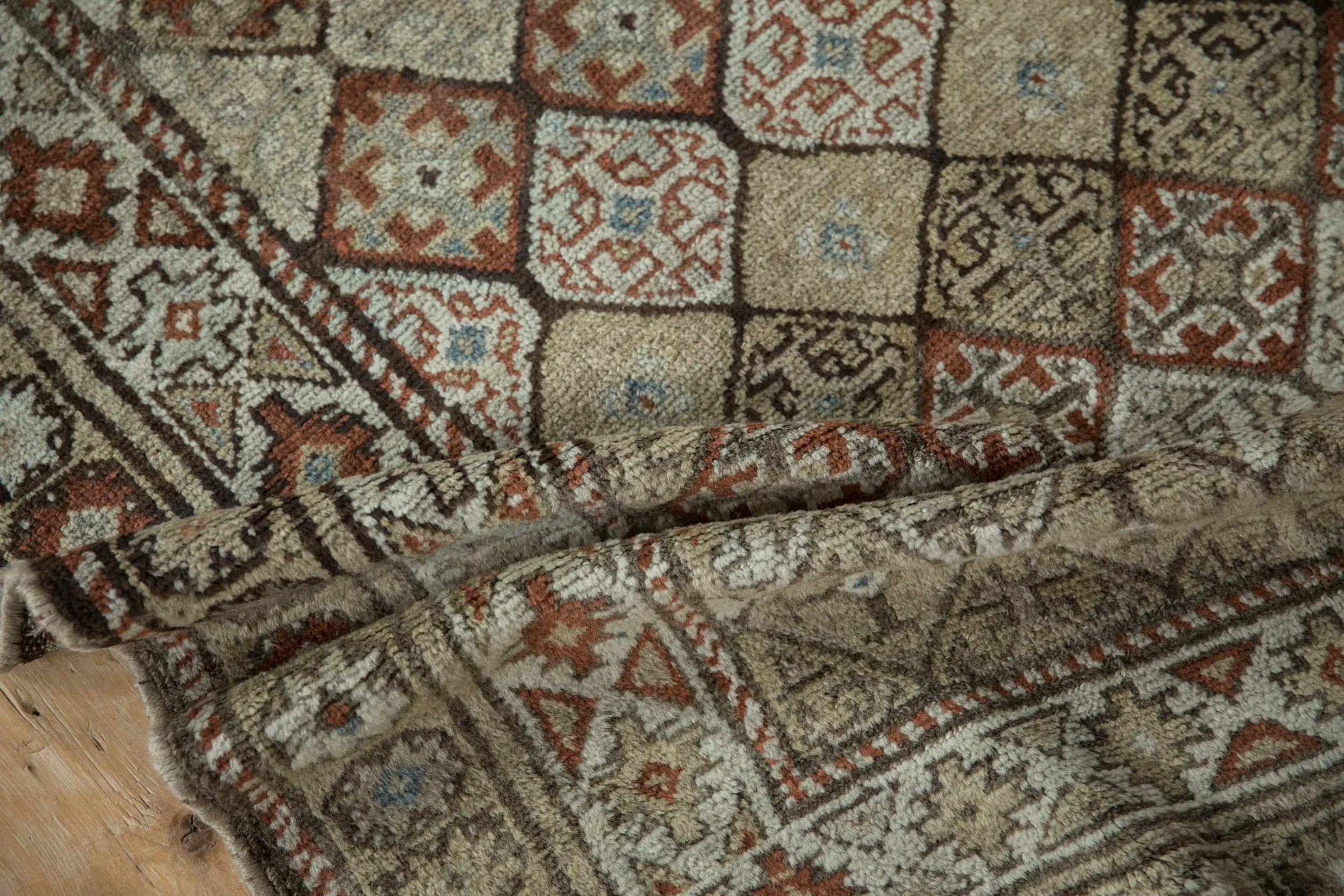 3x9 Vintage Distressed Caucasian Rug Runner