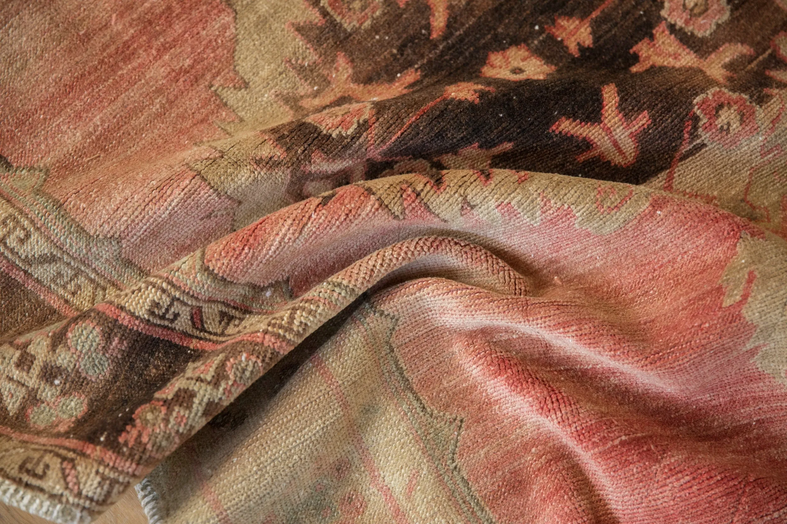 4x8.5 Vintage Distressed Oushak Rug Runner