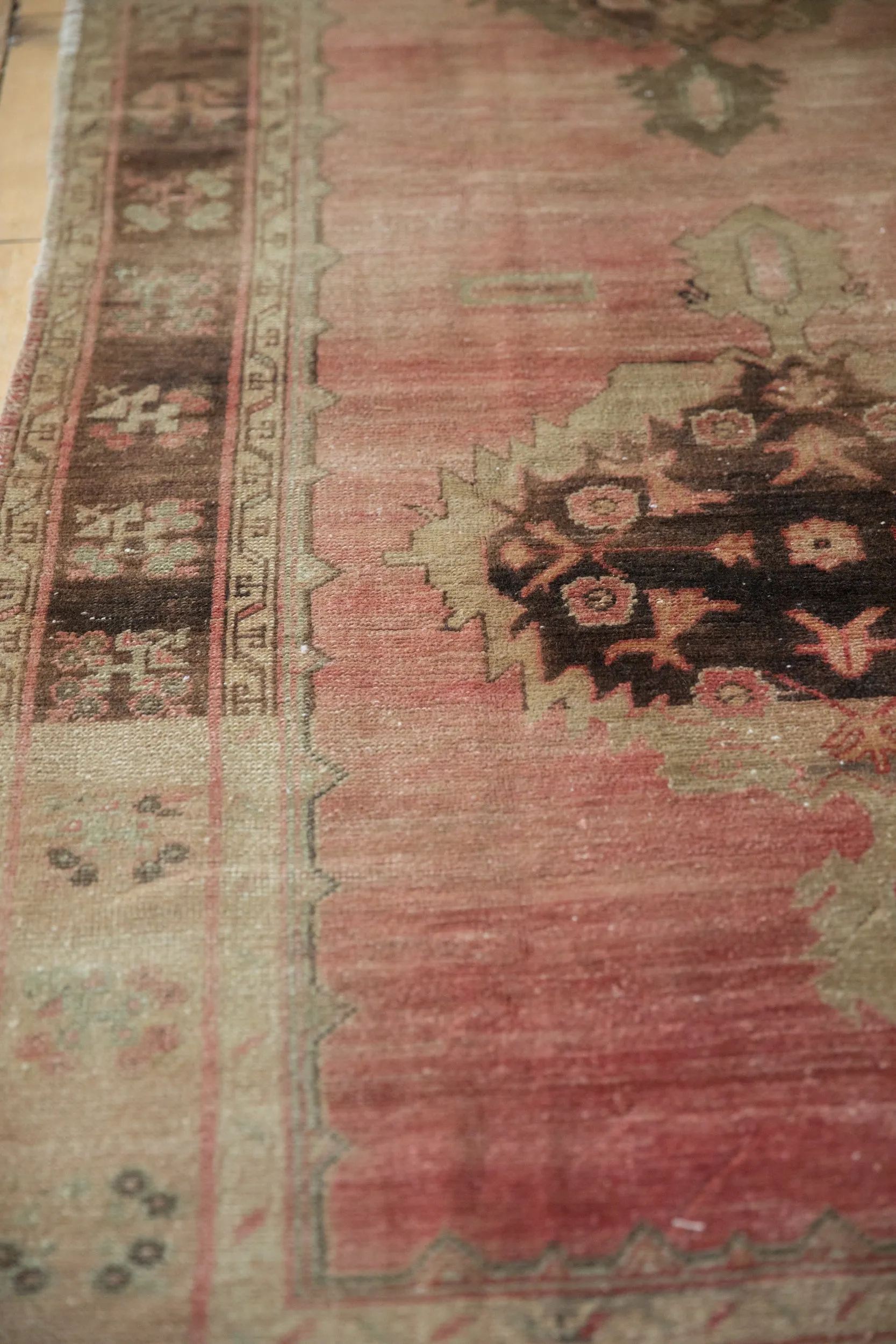 4x8.5 Vintage Distressed Oushak Rug Runner
