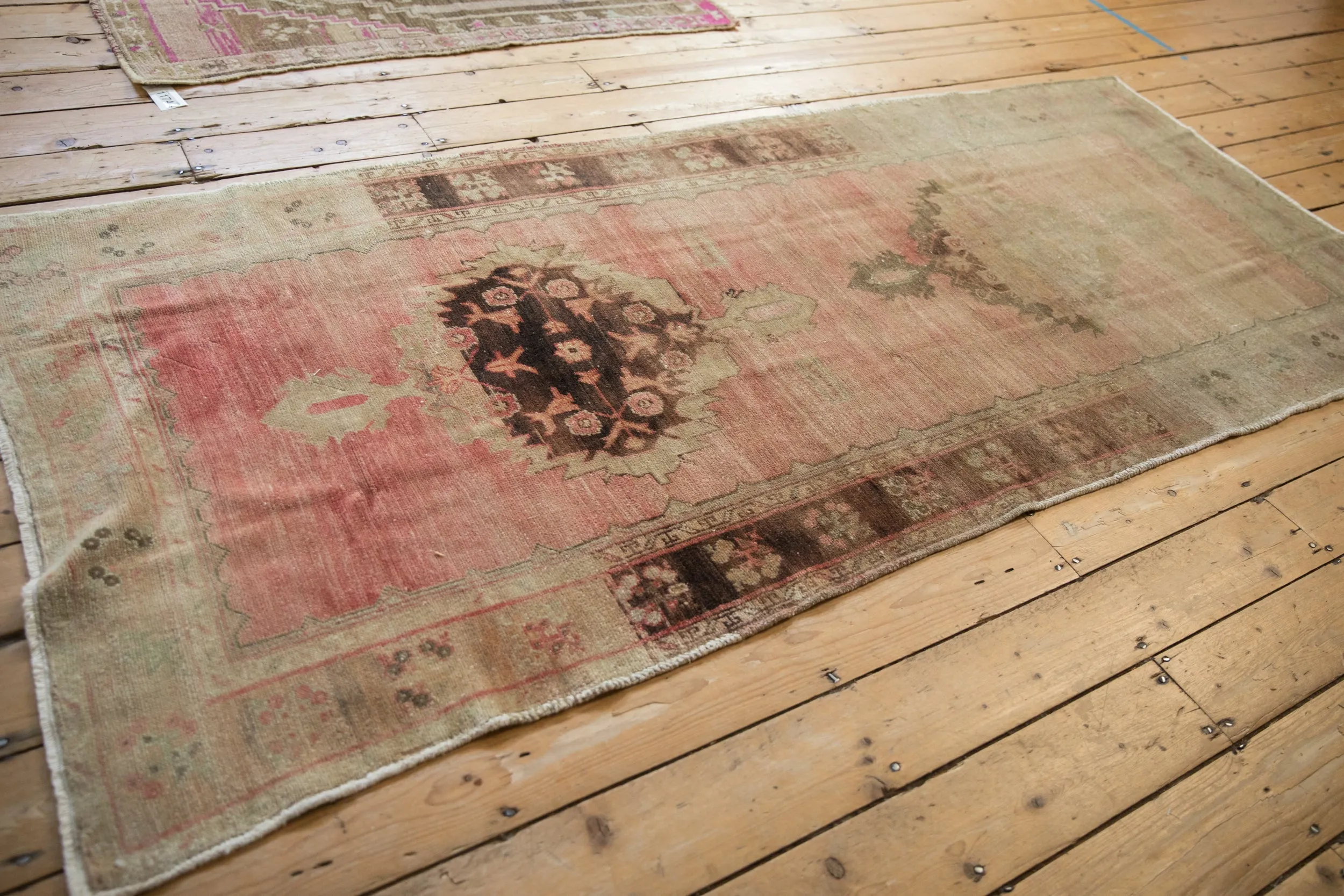 4x8.5 Vintage Distressed Oushak Rug Runner