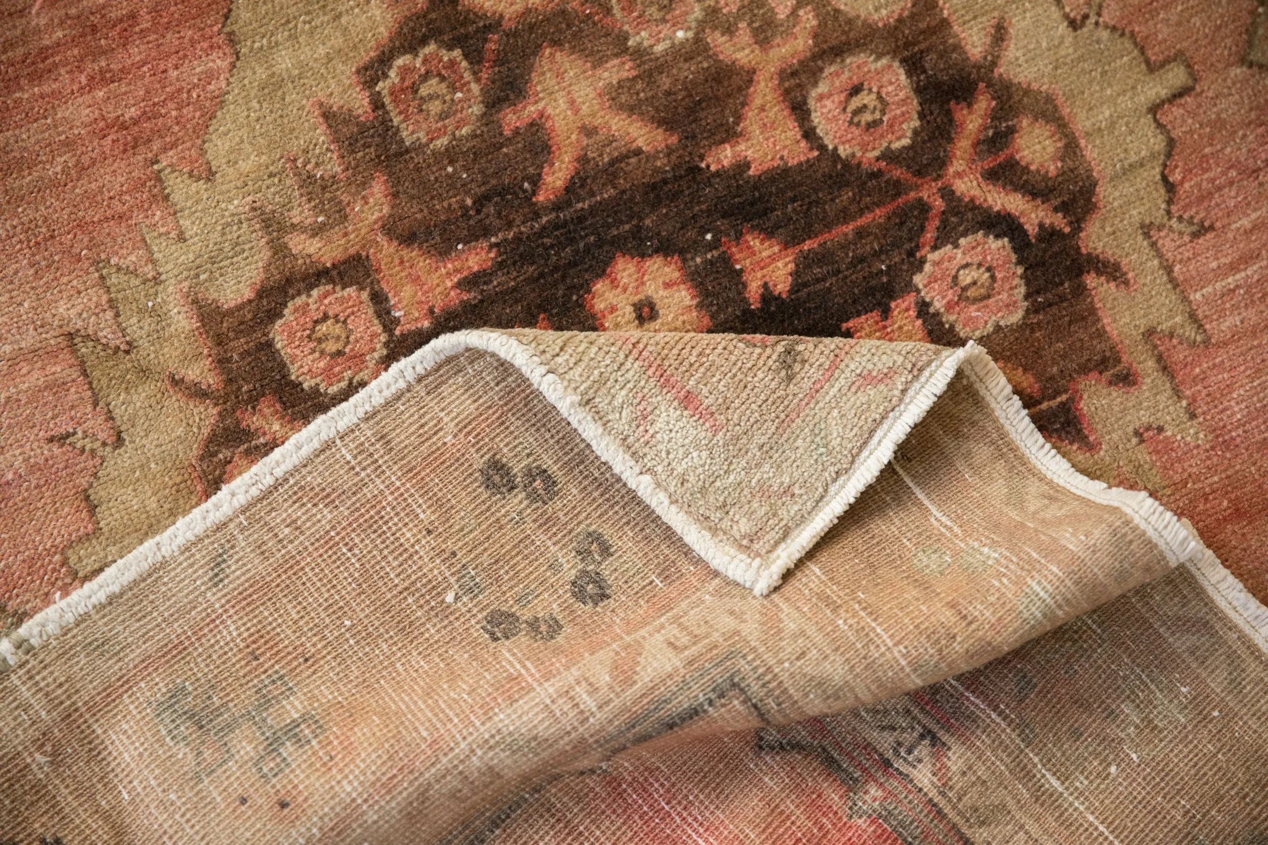 4x8.5 Vintage Distressed Oushak Rug Runner