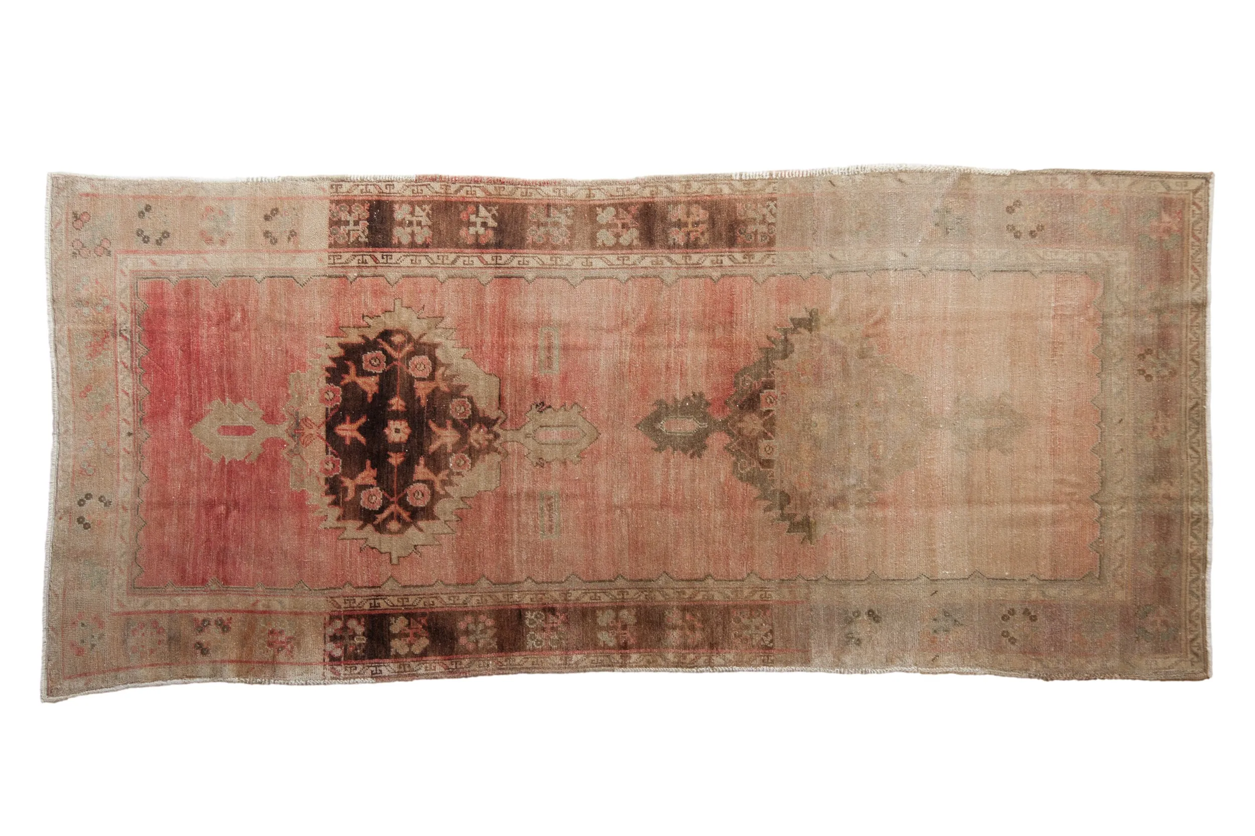 4x8.5 Vintage Distressed Oushak Rug Runner
