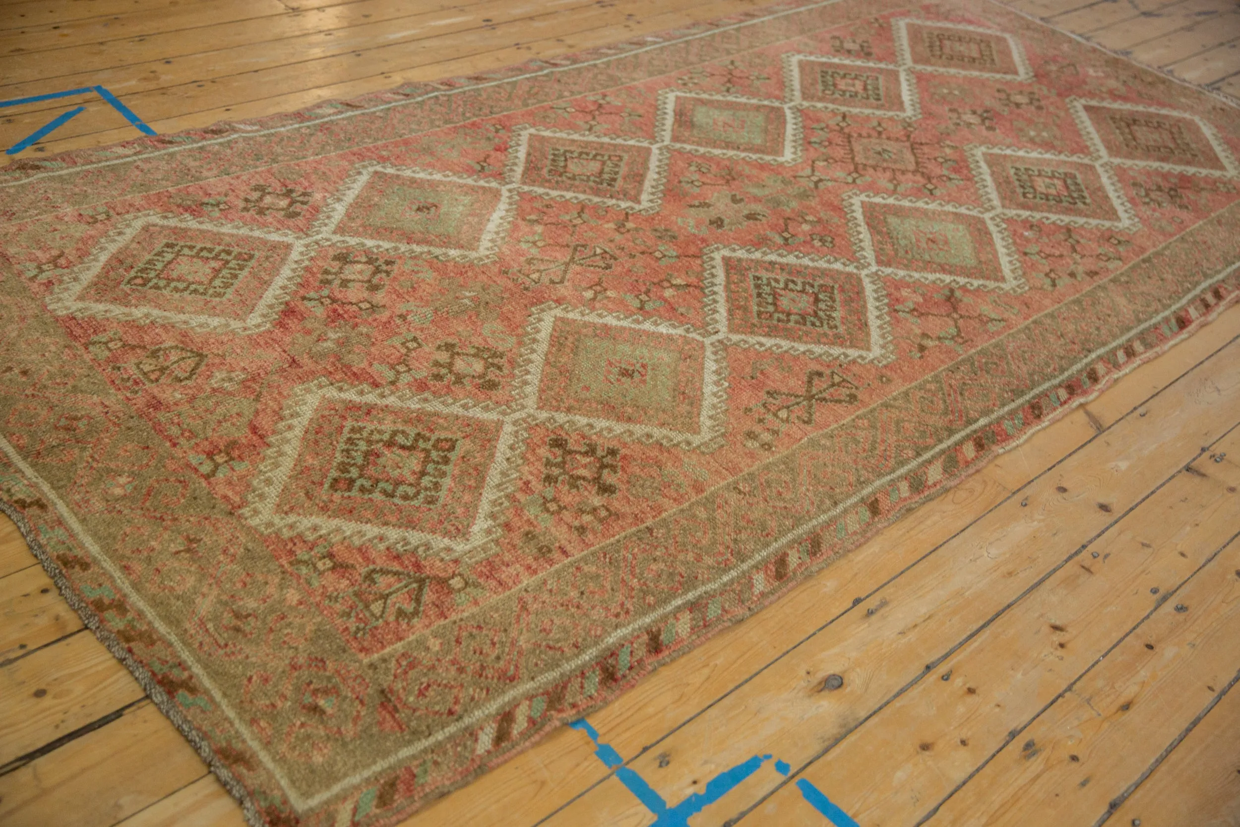 5.5x11 Vintage Distressed Kurdish Rug Runner