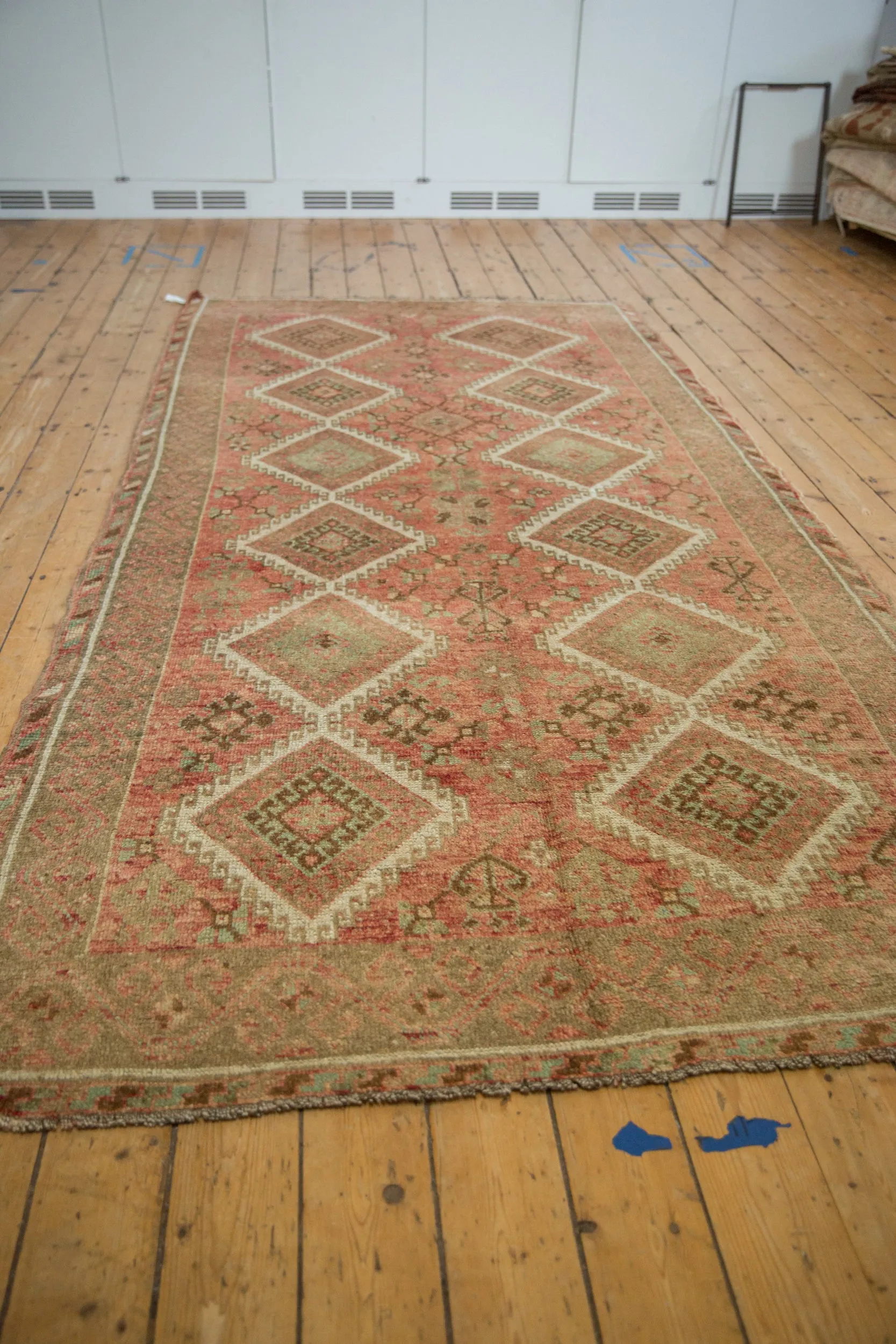 5.5x11 Vintage Distressed Kurdish Rug Runner
