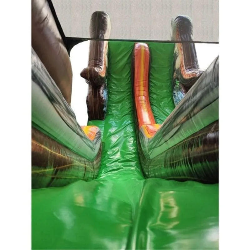 75'L Jurassic Commercial Obstacle Course Wet n Dry