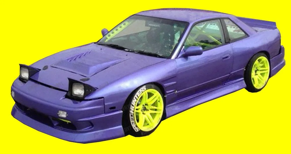 78Cm X 83Cm Universal Fiberglass Hood Scoop Vent For Nissan S13 S14 S15 R32 R33