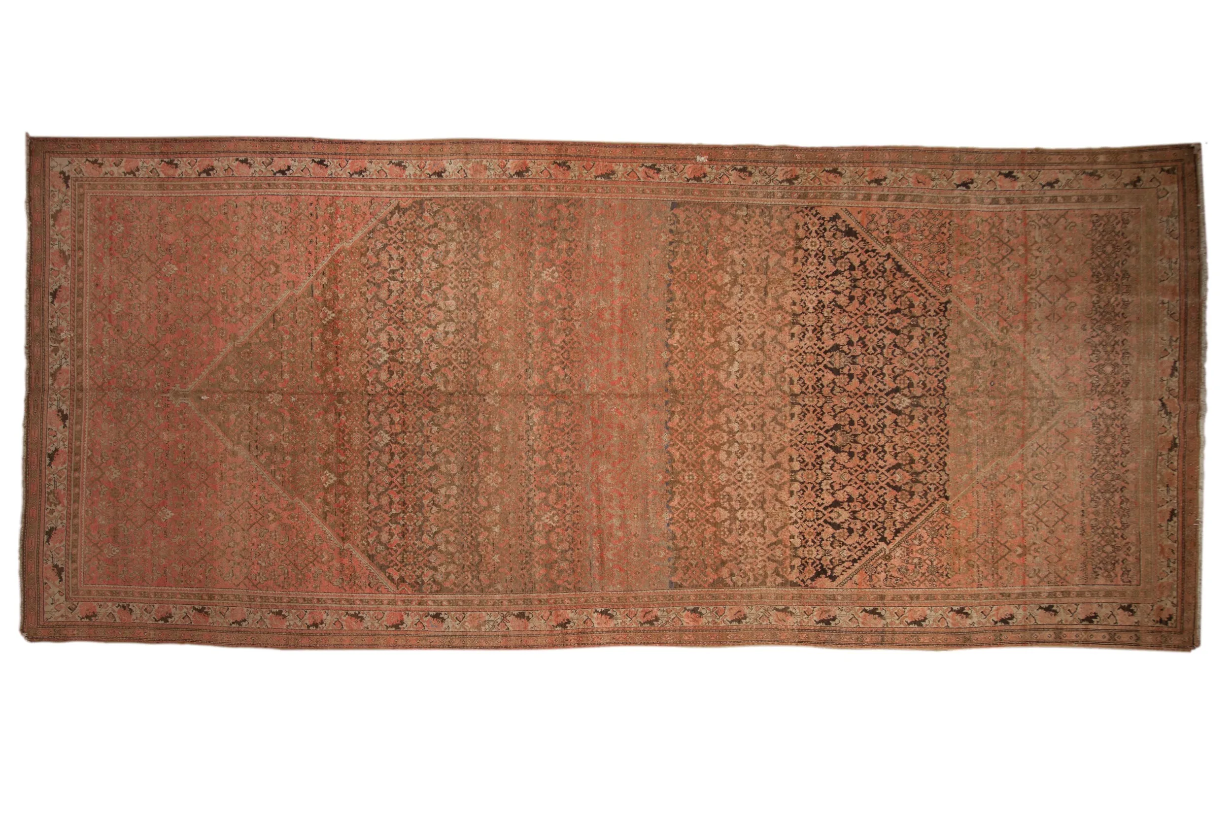 7x16 Vintage Distressed Malayer Carpet