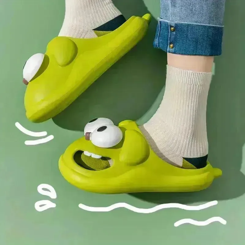 Adorable Kissing Cartoon Fashion Slides