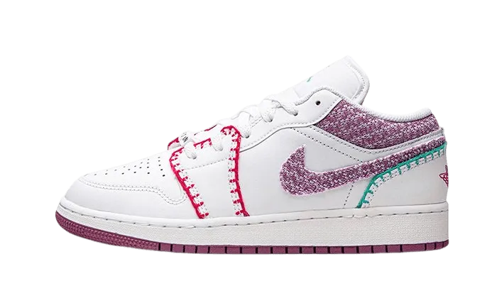 Air Jordan 1 Low White Light Bordeaux