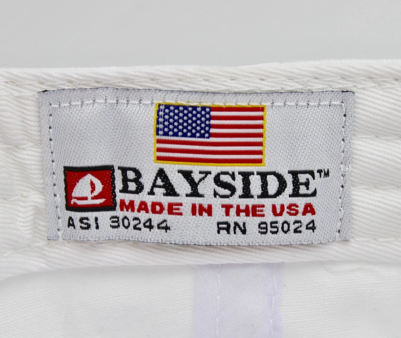 American Flag Hat (100% Made in USA)  - Red Brim