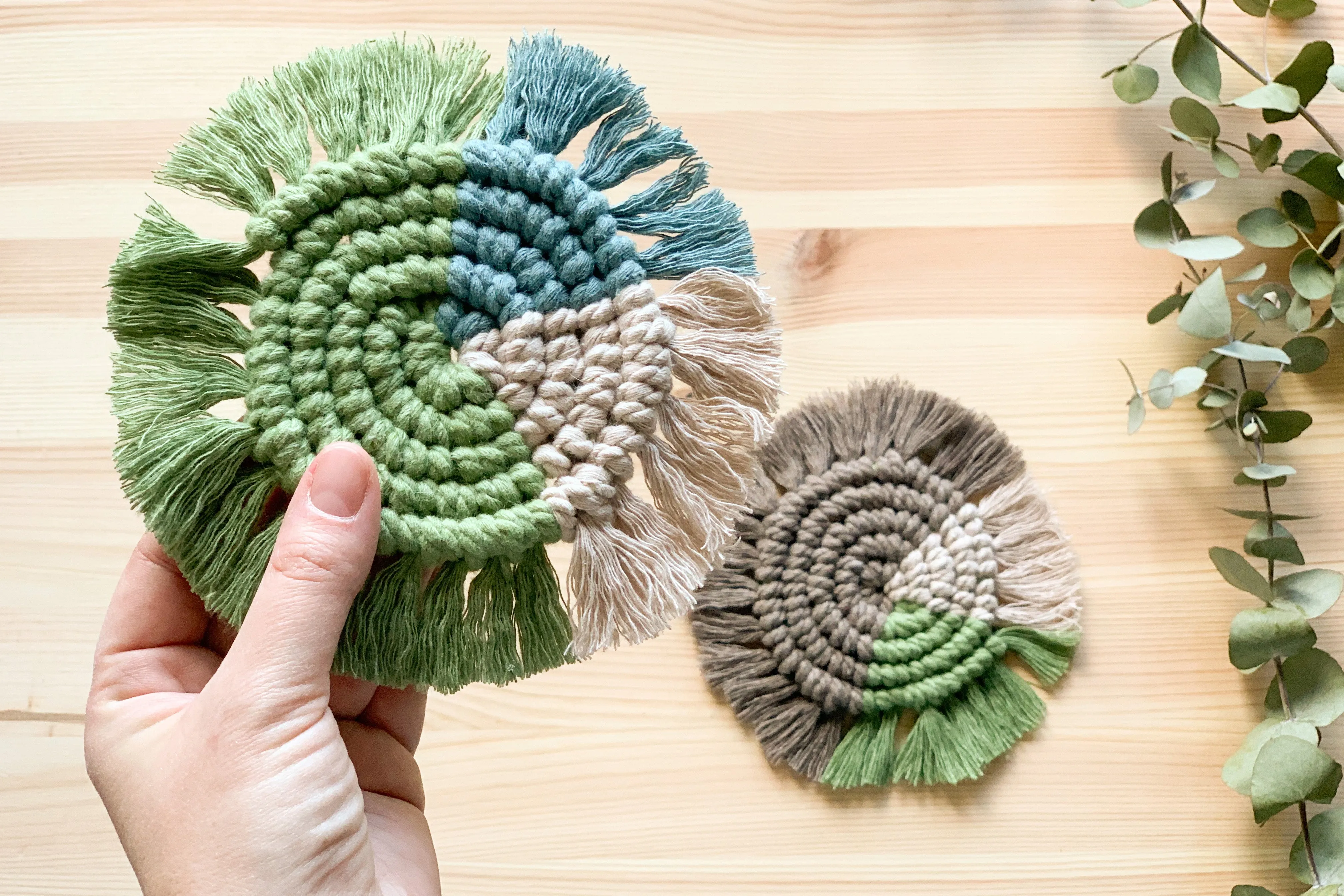 Anchor 5mm 250g 100% Recycled Soft 3-Ply Twisted Eco-Friendly Yarn - Knitting Crocheting Crafts - Various Colours