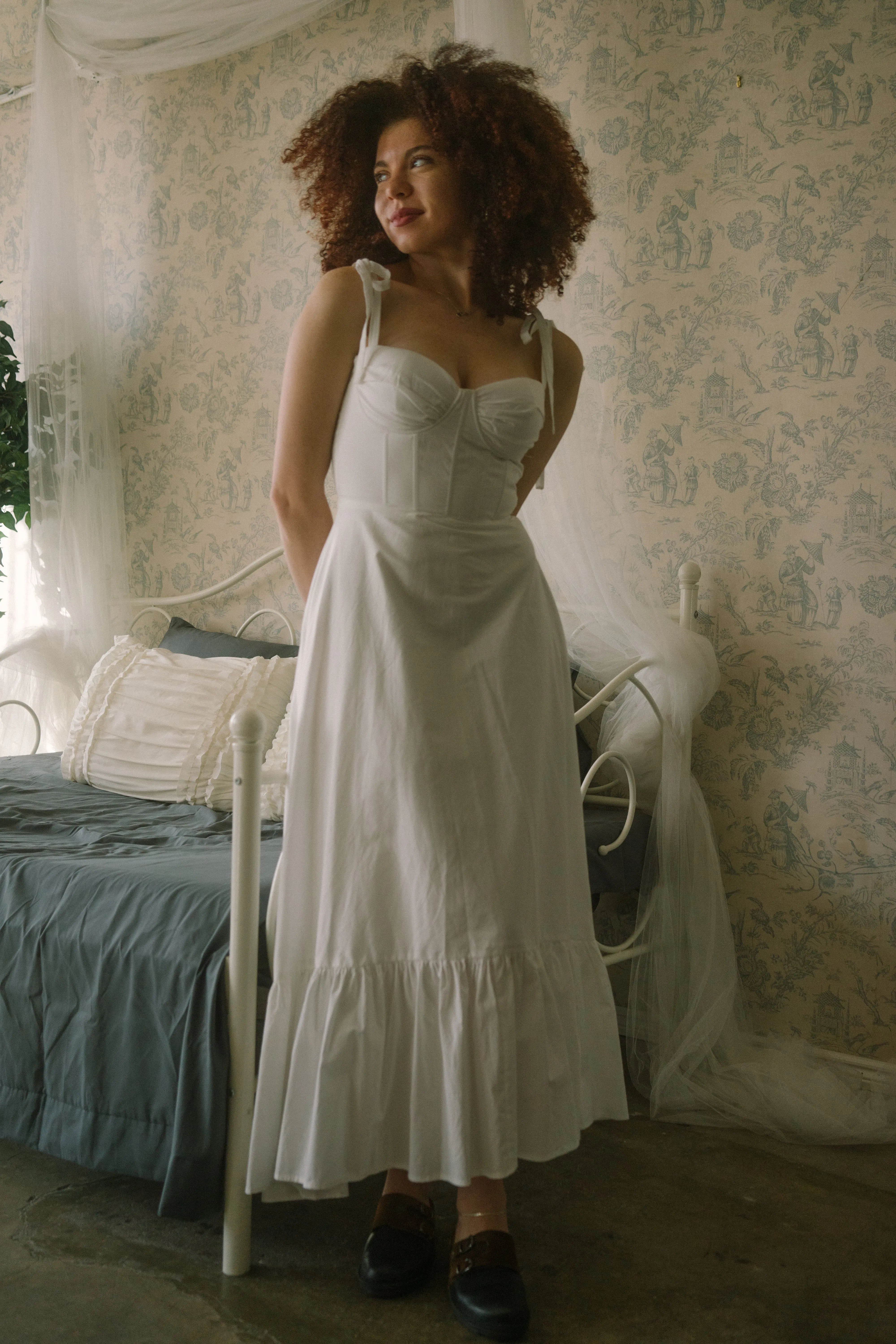 Antoinette Dress in Cloud