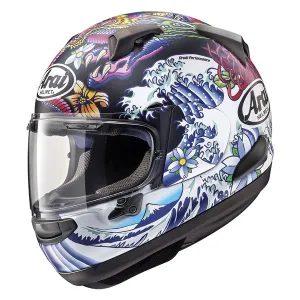 Arai Quantum-X Motorcycle Full-Face Helmet - Oriental Black Frost Grap
