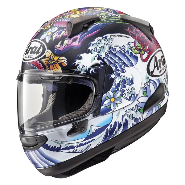 Arai Quantum-X Motorcycle Full-Face Helmet - Oriental Black Frost Grap