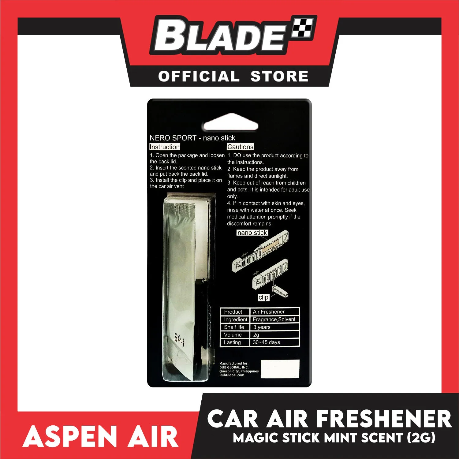 Aspen Air Magic Stick Air Freshener (Mint) 2g