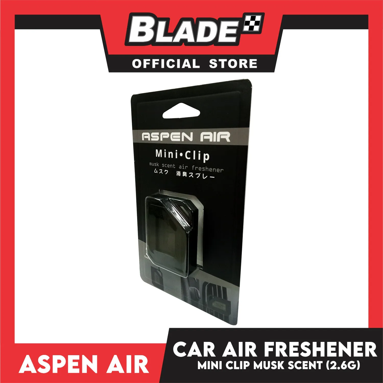 Aspen Air Mini Clip Air Freshener (Musk) 2.6g