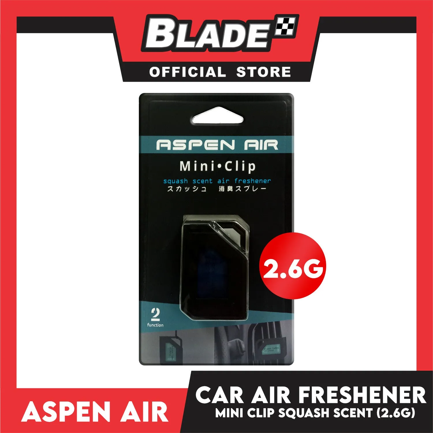 Aspen Air Mini Clip Air Freshener (Squash) 2.6g