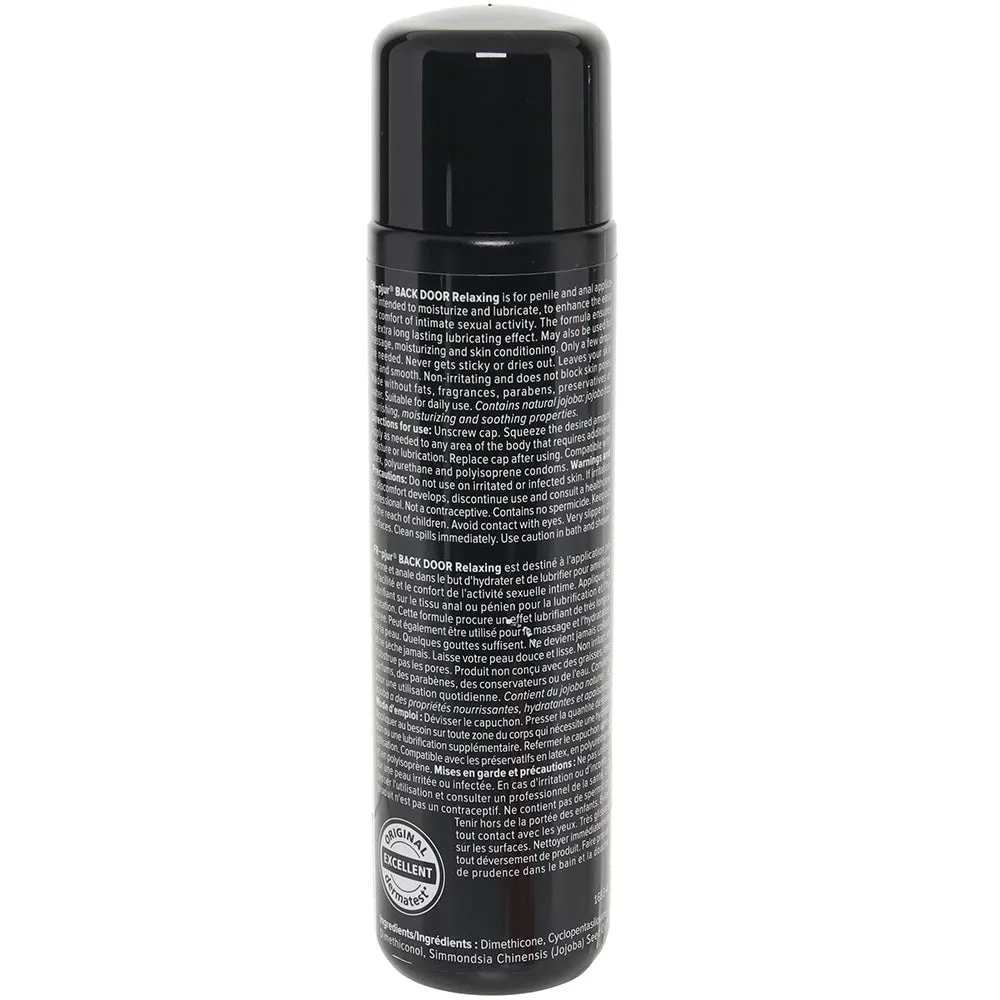 Back Door Silicone Based Anal Lubricant in 3.4oz/100ml