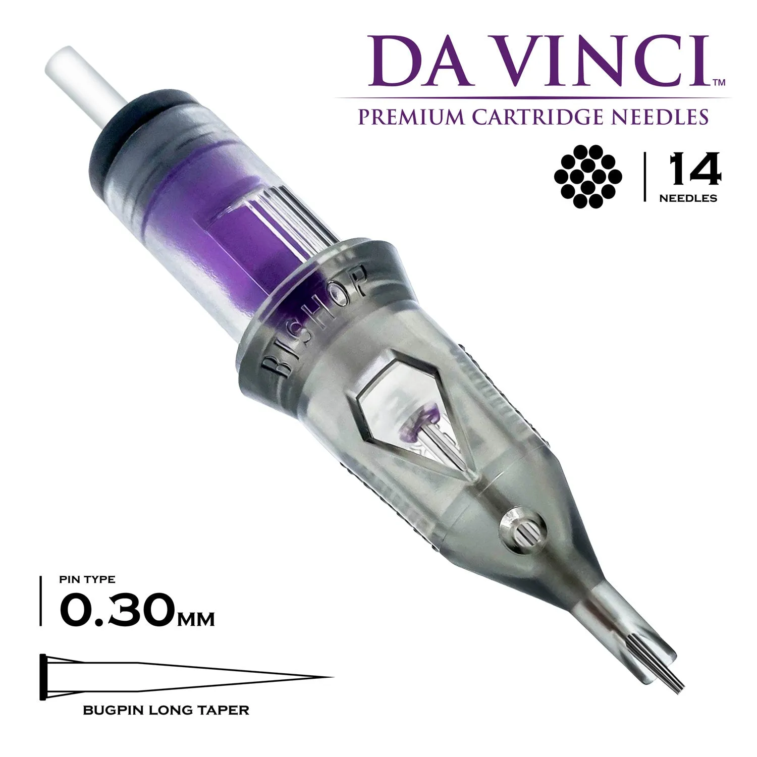 Bishop Da Vinci V2 Cartridges - Round Liner Long Taper