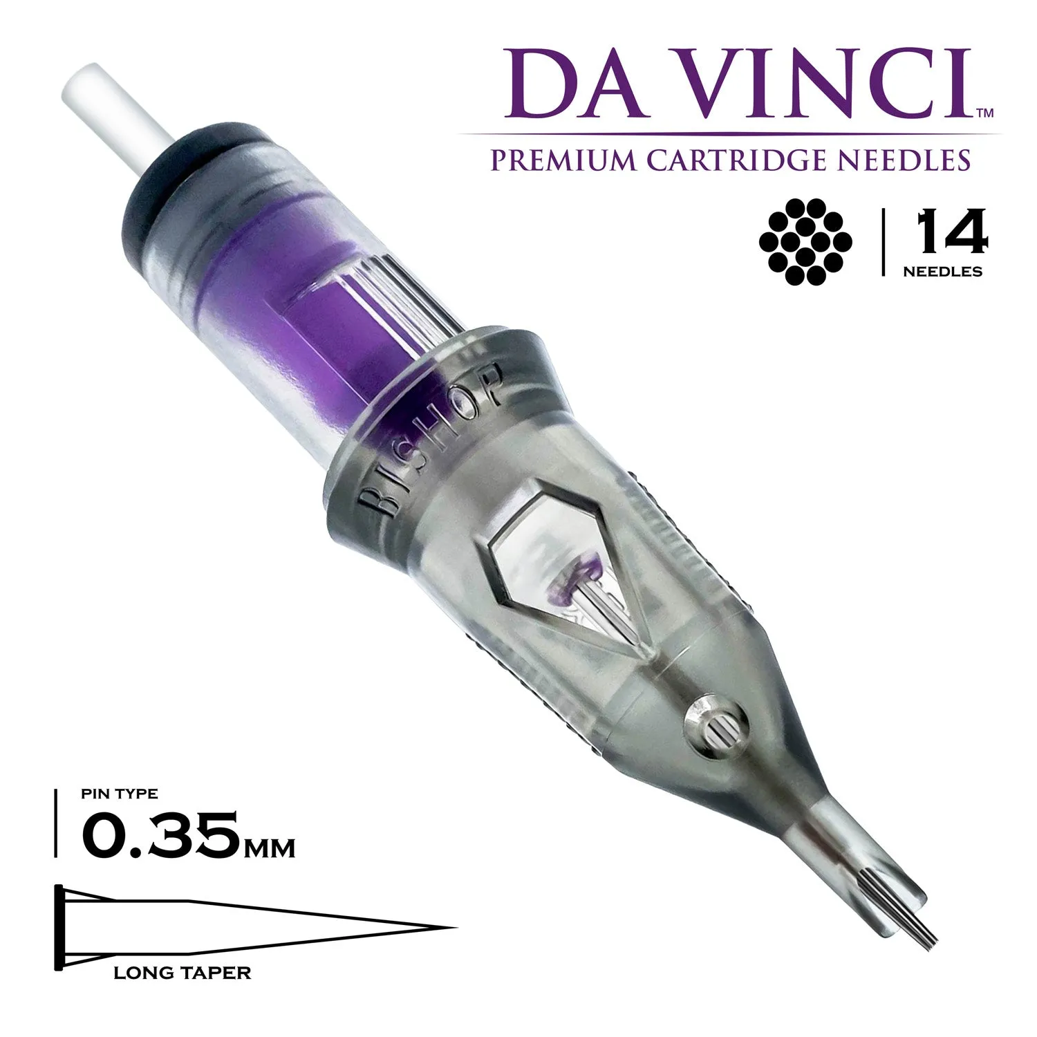 Bishop Da Vinci V2 Cartridges - Round Liner Long Taper