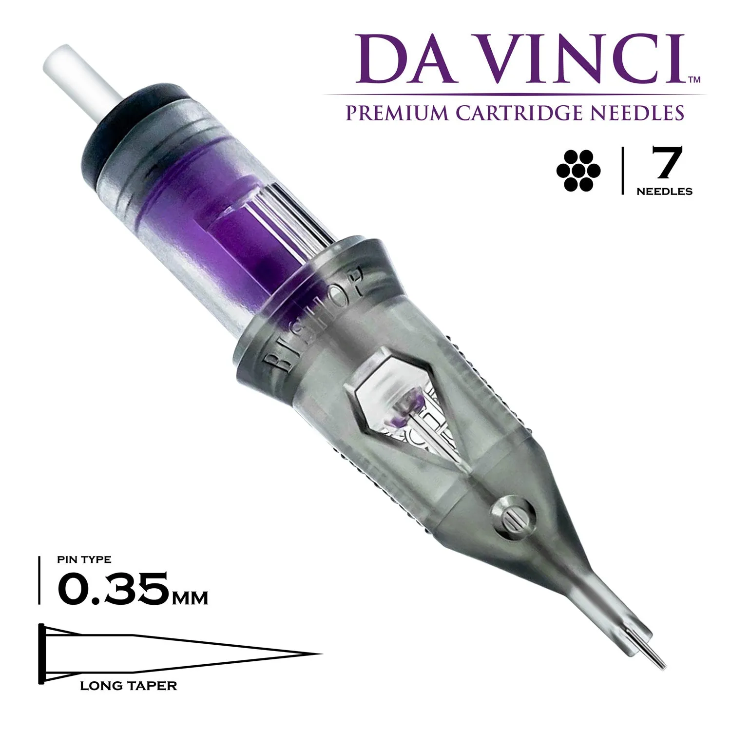 Bishop Da Vinci V2 Cartridges - Tight Round Liner Long Taper