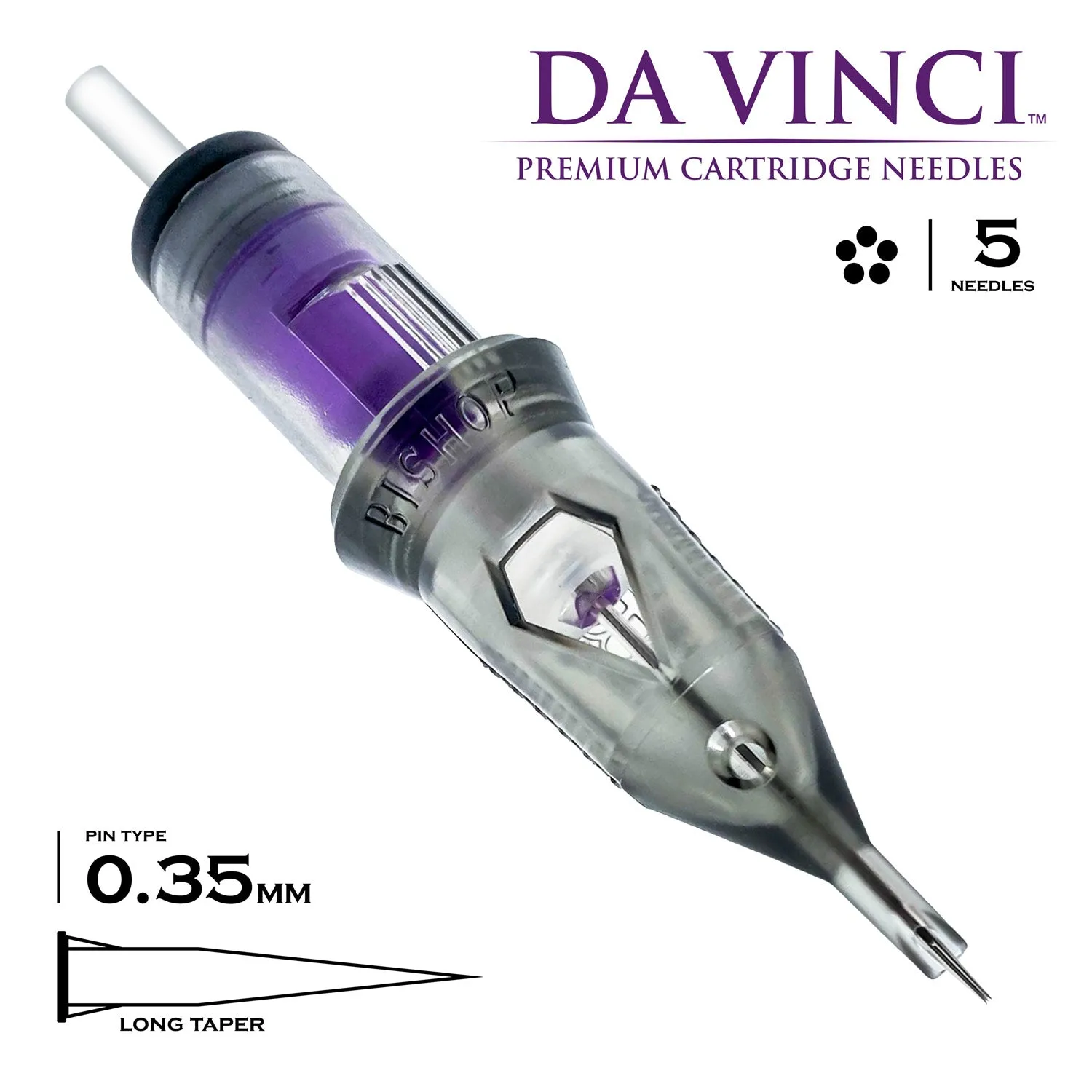 Bishop Da Vinci V2 Cartridges - Tight Round Liner Long Taper