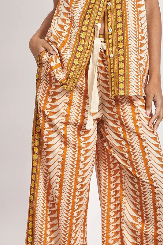 Bohemian Traders | Ripple elastic waist pant - Multi